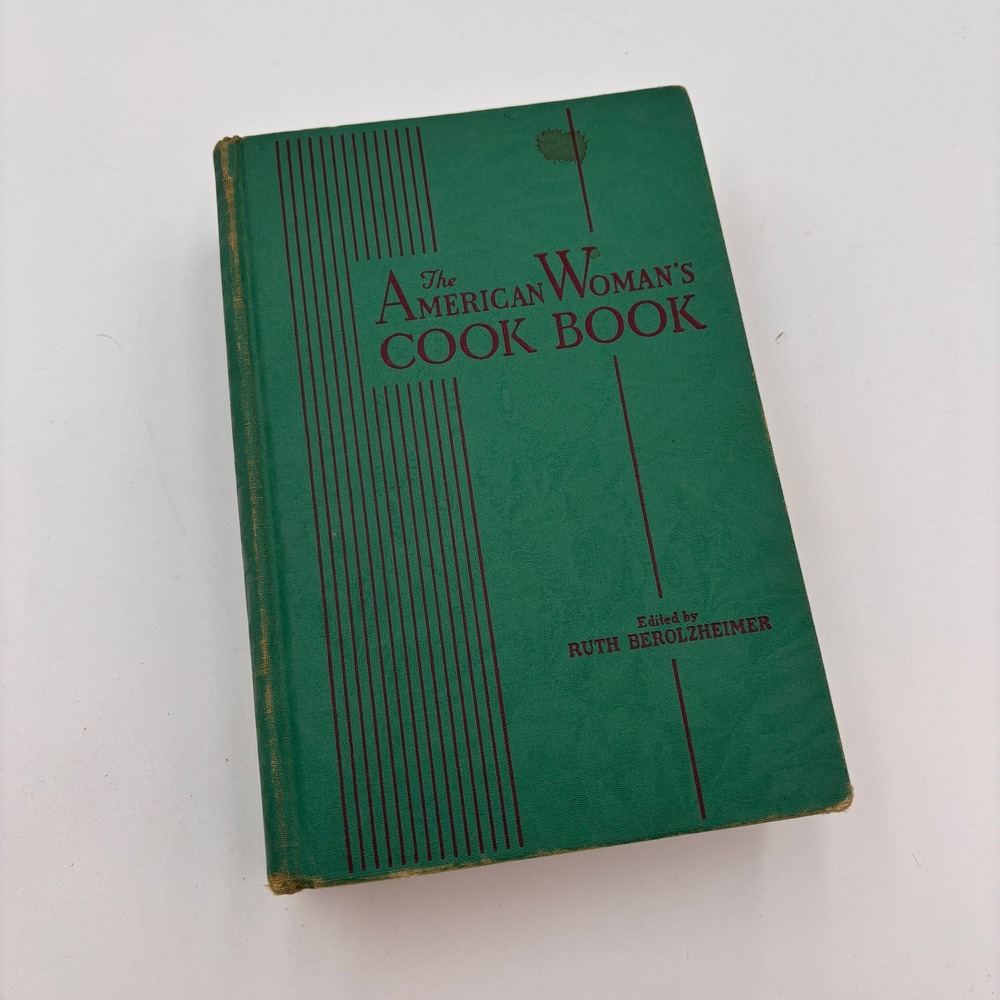 Culinary Arts Institute American Womans Cook Book 1940 Green Hardcover Thumb Ref